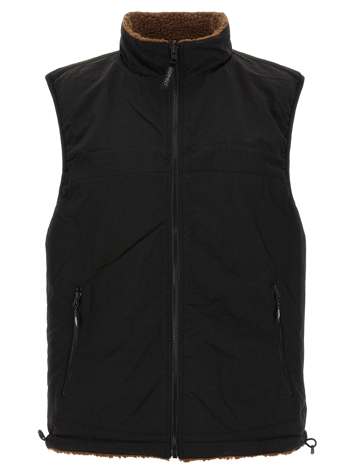 Multicolor Polyester Sleeveless Jacket