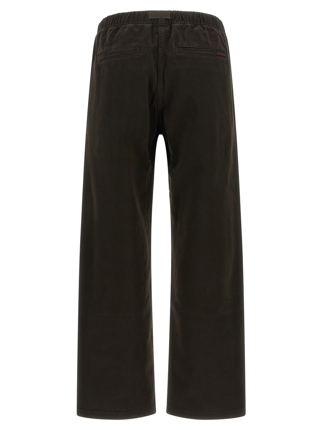 Brown Cotton Casual Pants