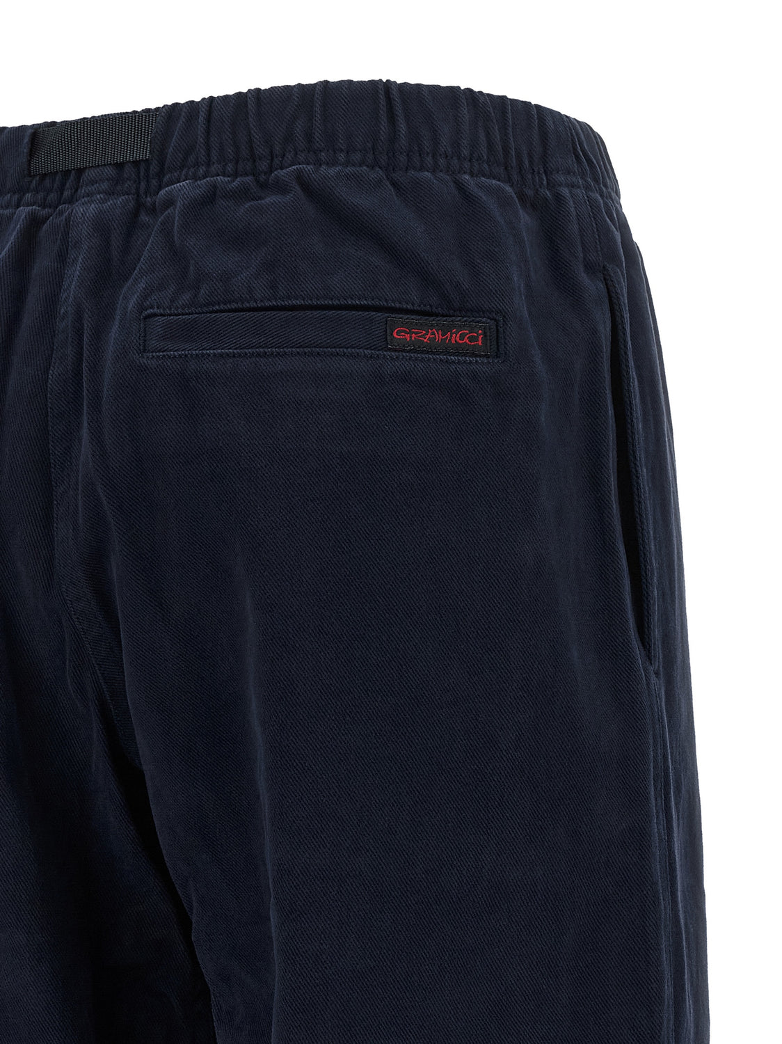 Blue Cotton Casual Pants