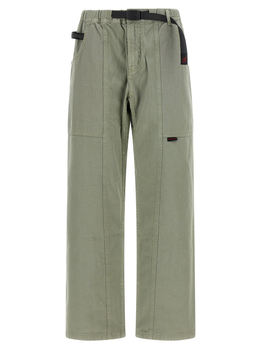 Bicolor Cotton Casual Pants