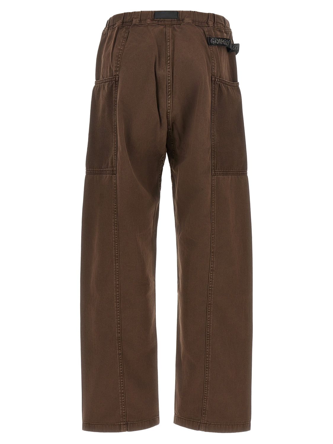 Brown Cotton Casual Pants