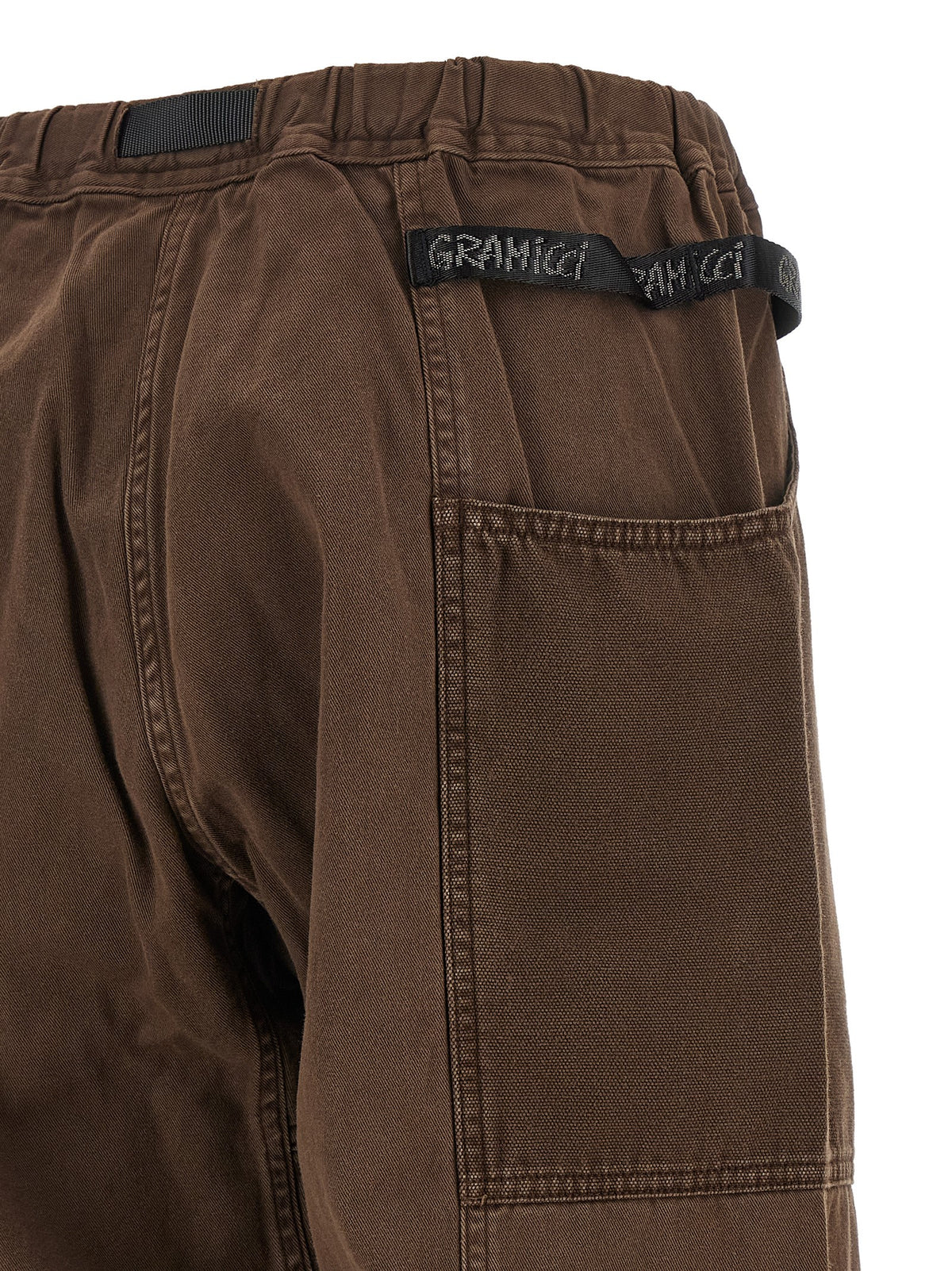 Brown Cotton Casual Pants