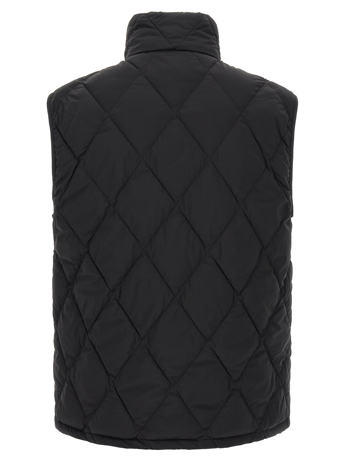Black Polyamide Sleeveless Jacket