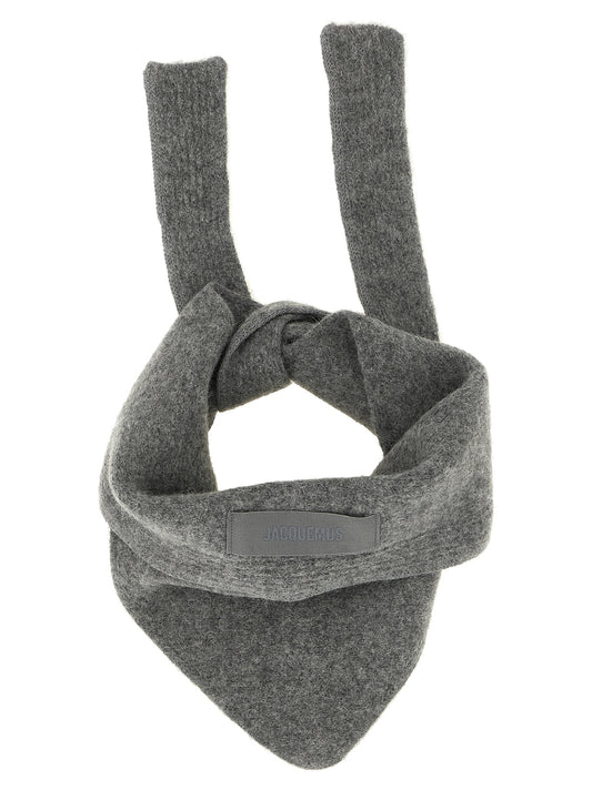 Gray Wool Scarf