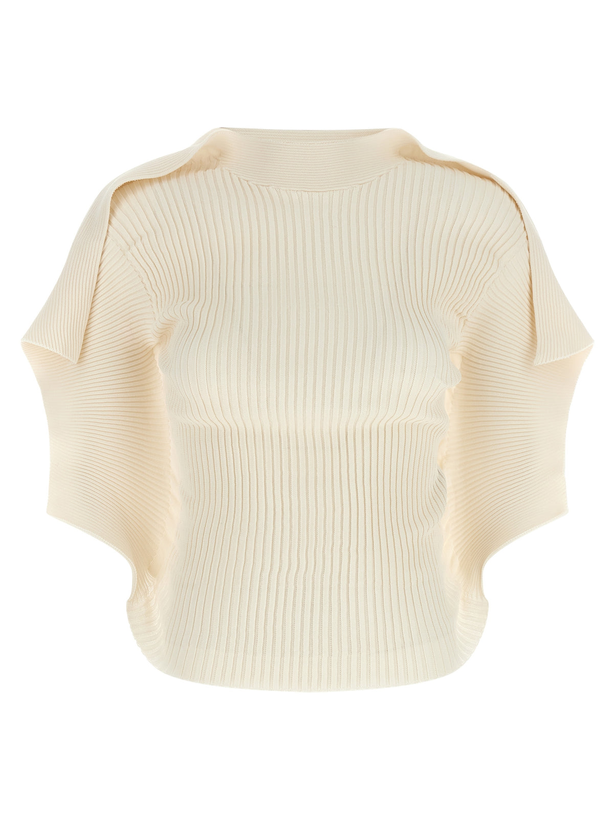 White Polyester Shortsleeve Shirt