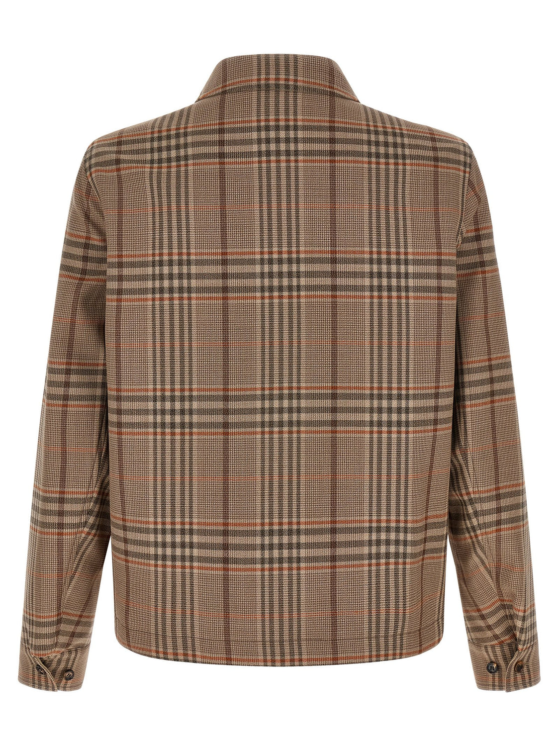 Beige Wool Full-Length Jacket