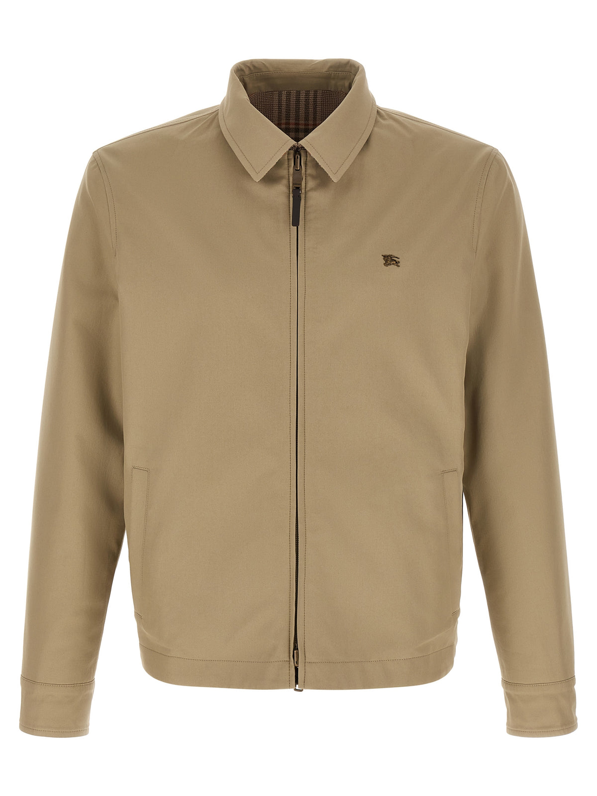 Beige Wool Full-Length Jacket