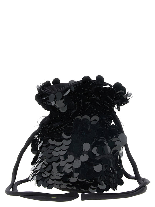 Black Polyamide Shoulder Bag