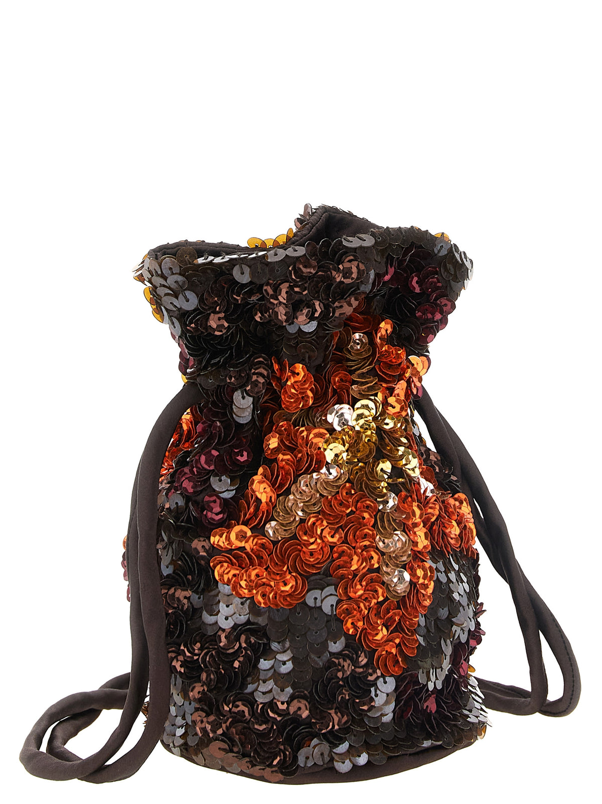 Brown Polyamide Shoulder Bag