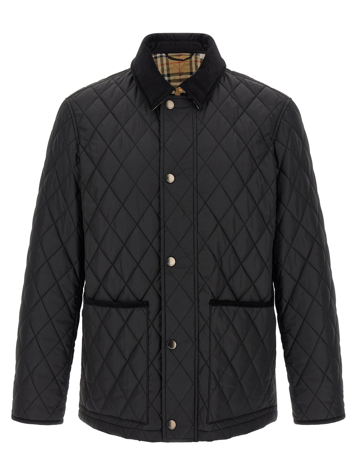 Black Polyamide Full-Length Jacket