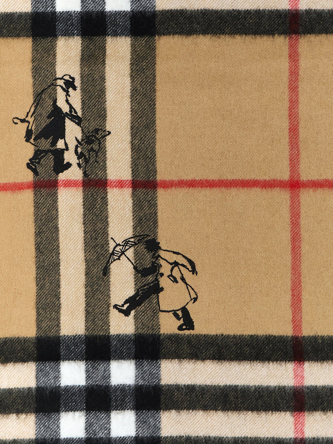 Beige Cashmere Scarf
