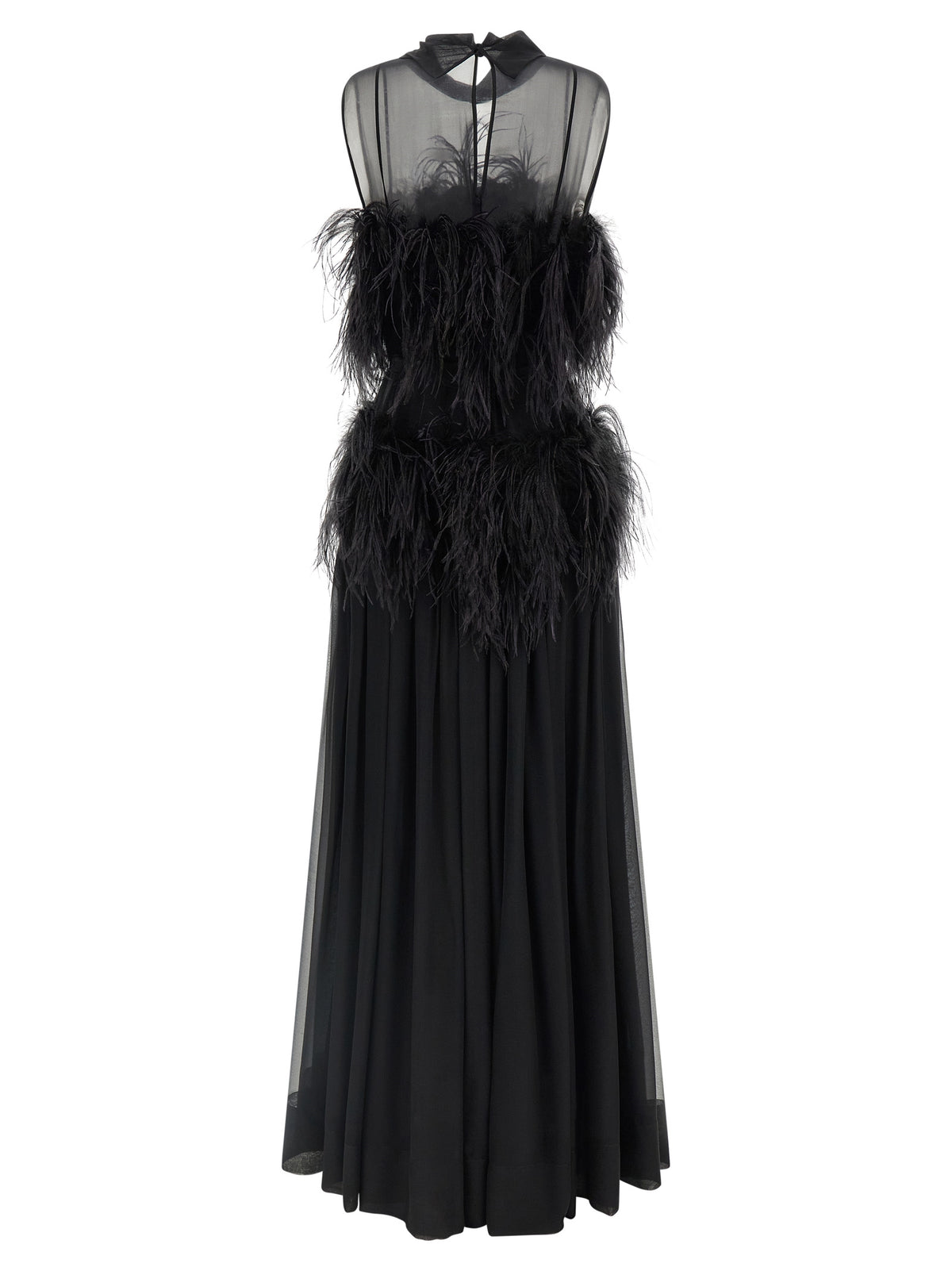 Black Silk Long Dress
