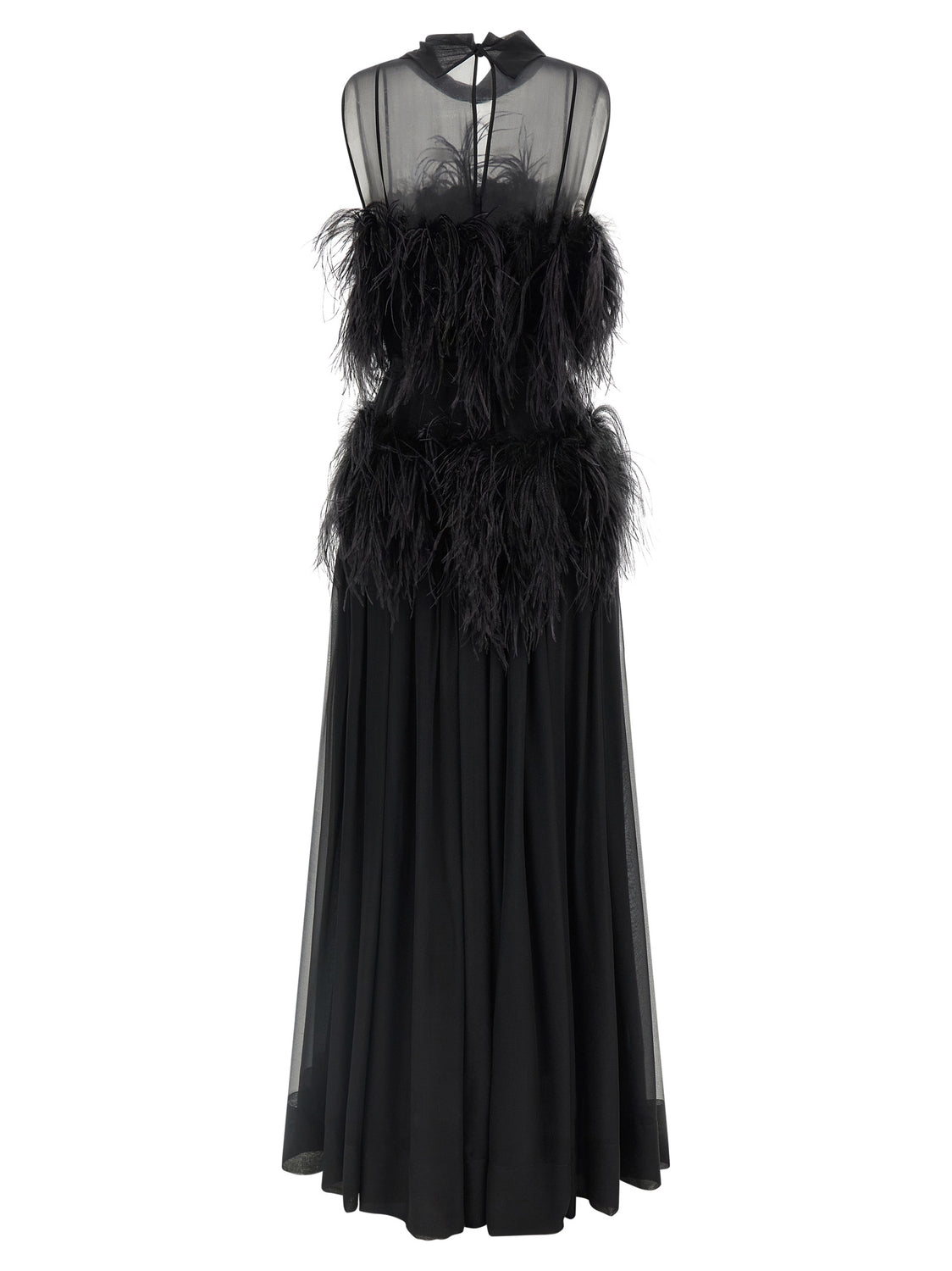 Black Silk Long Dress
