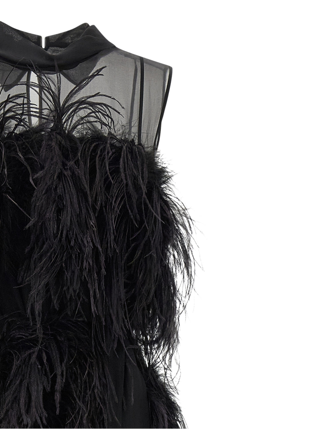 Black Silk Long Dress