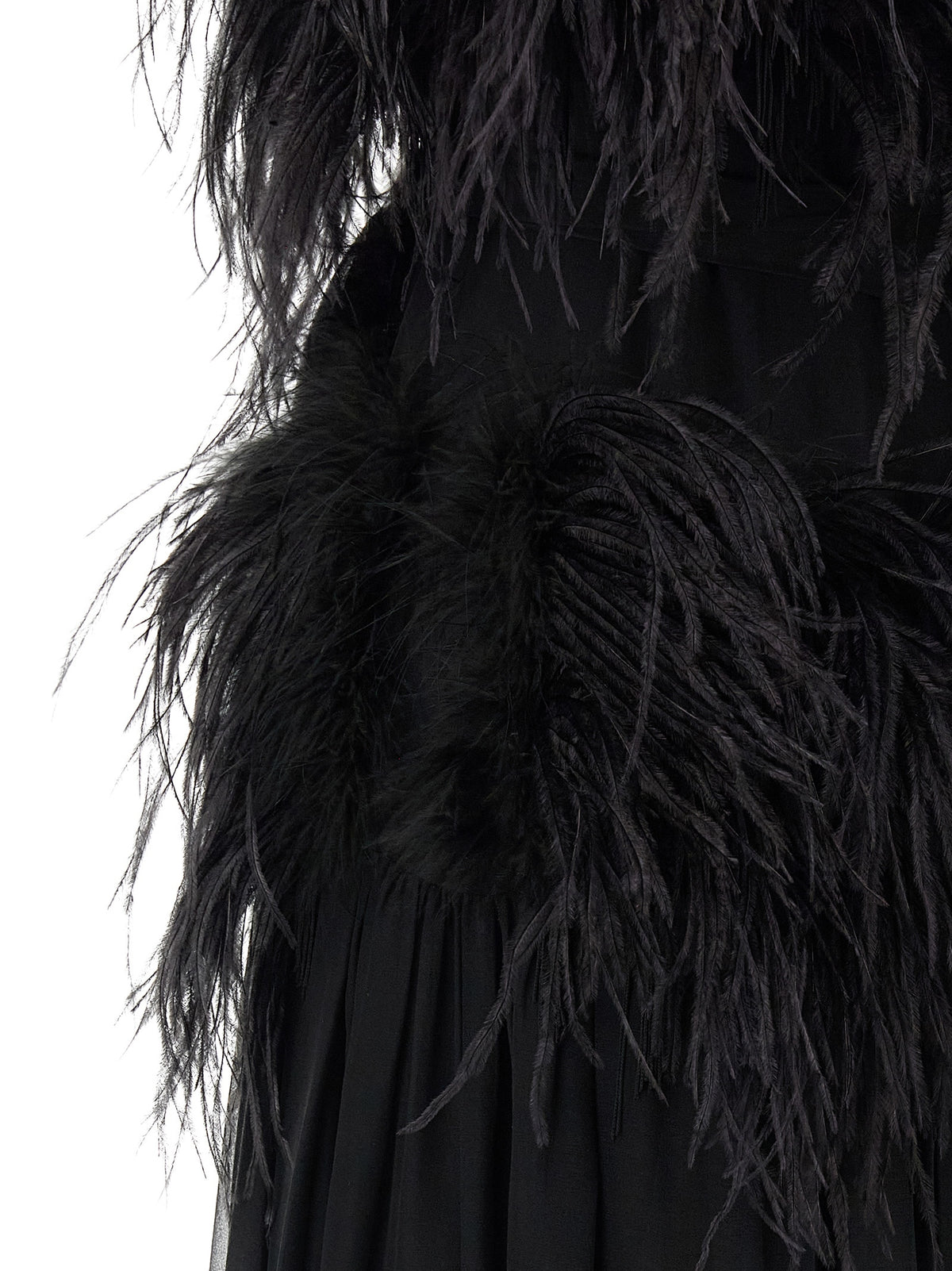 Black Silk Long Dress