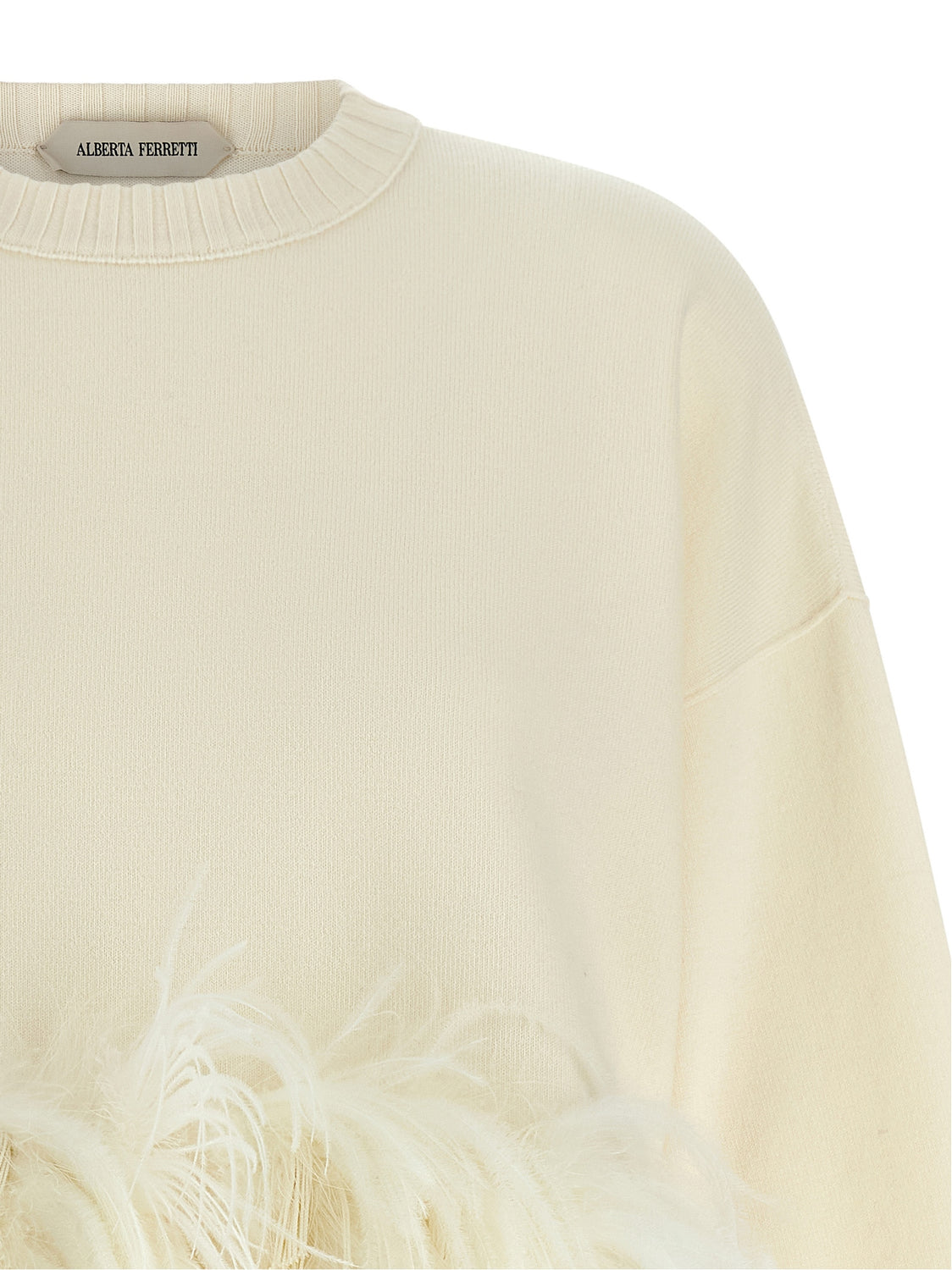 White Virgin Wool Cardigan