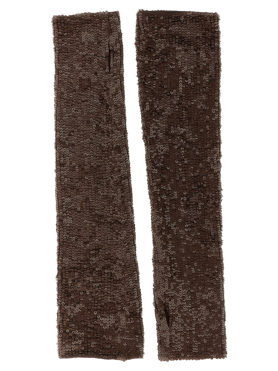 Brown Polyamide Gloves