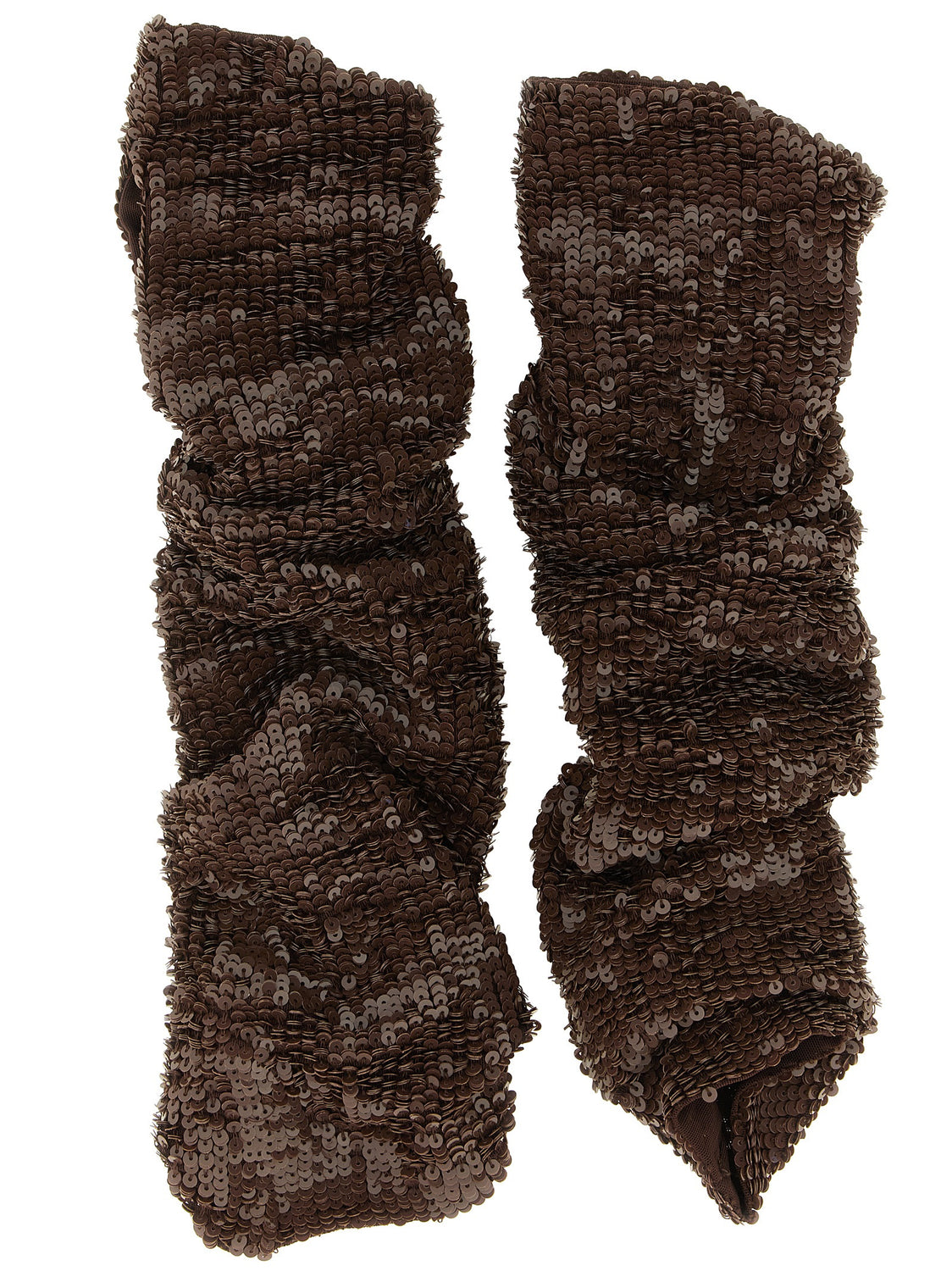 Brown Polyamide Gloves