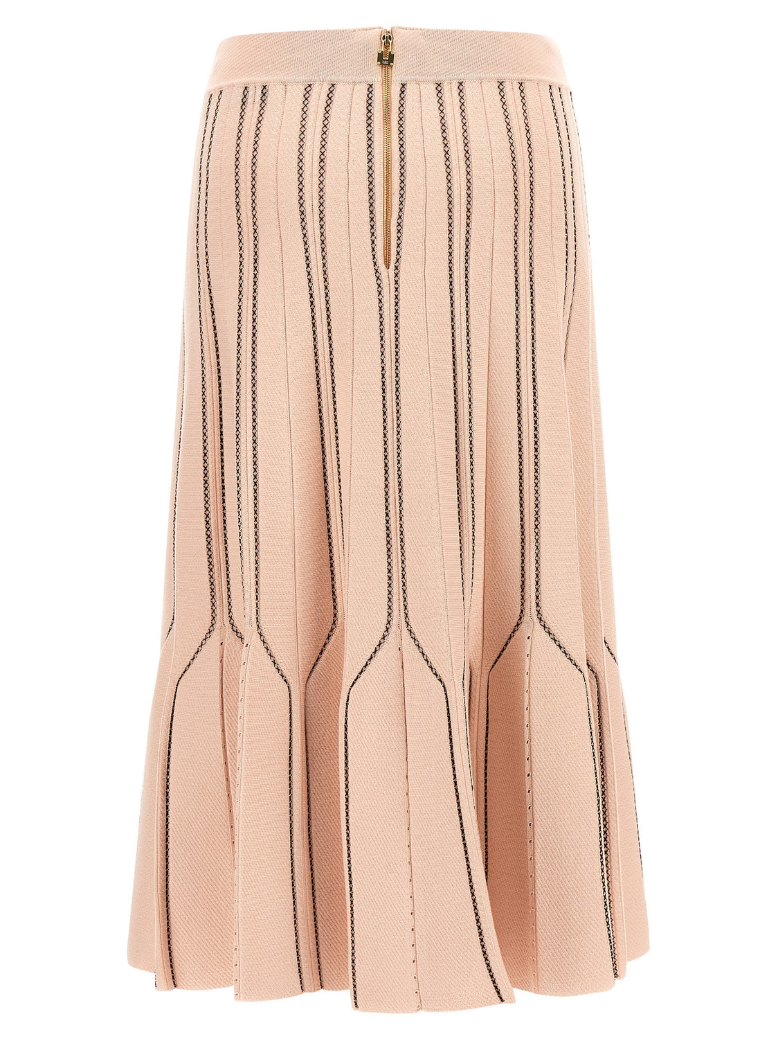 Multicolor Viscose Midi Skirt