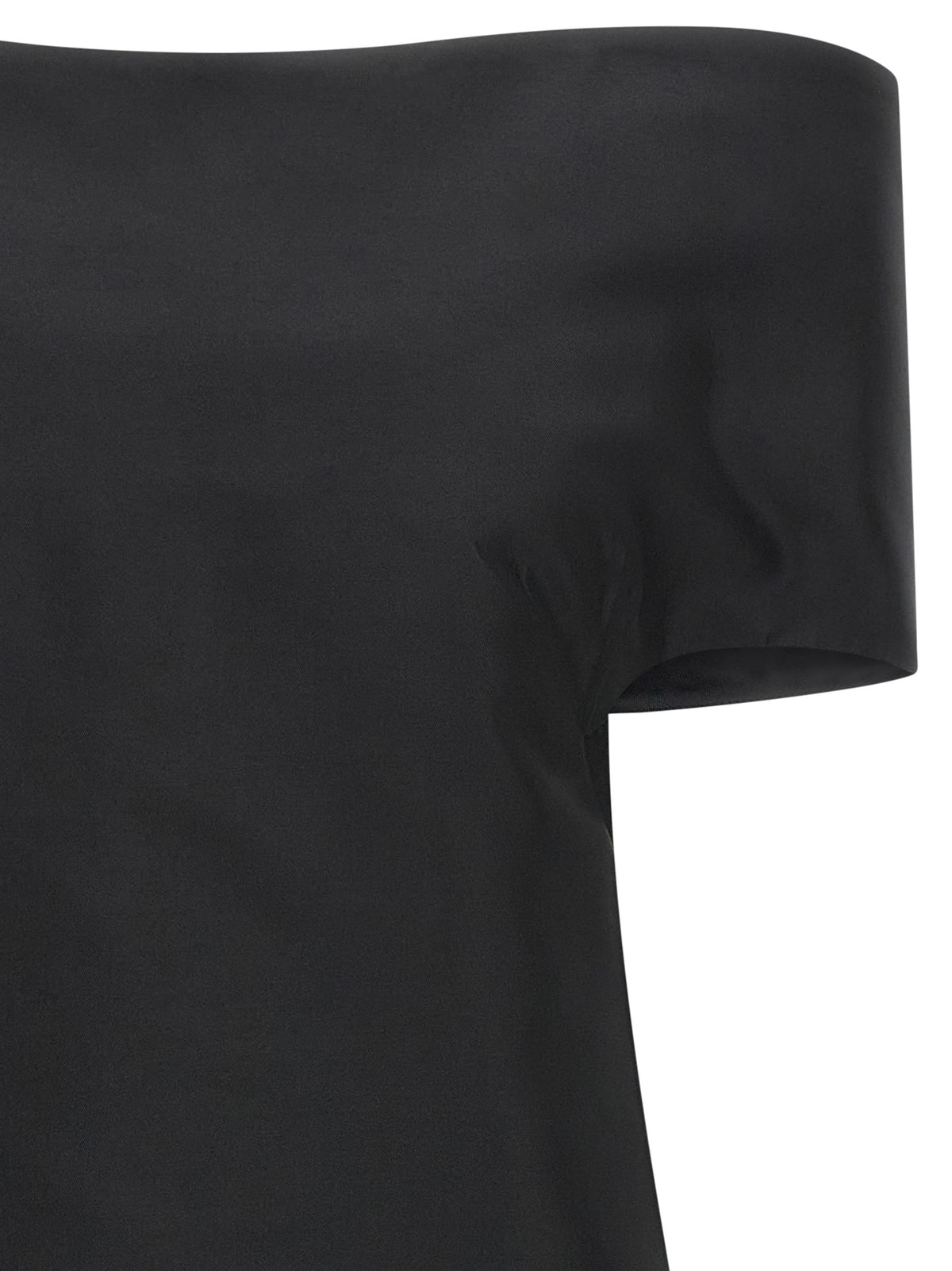 Black Silk Midi Dress