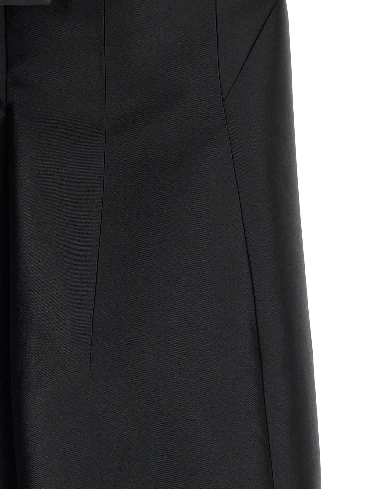 Black Silk Midi Dress