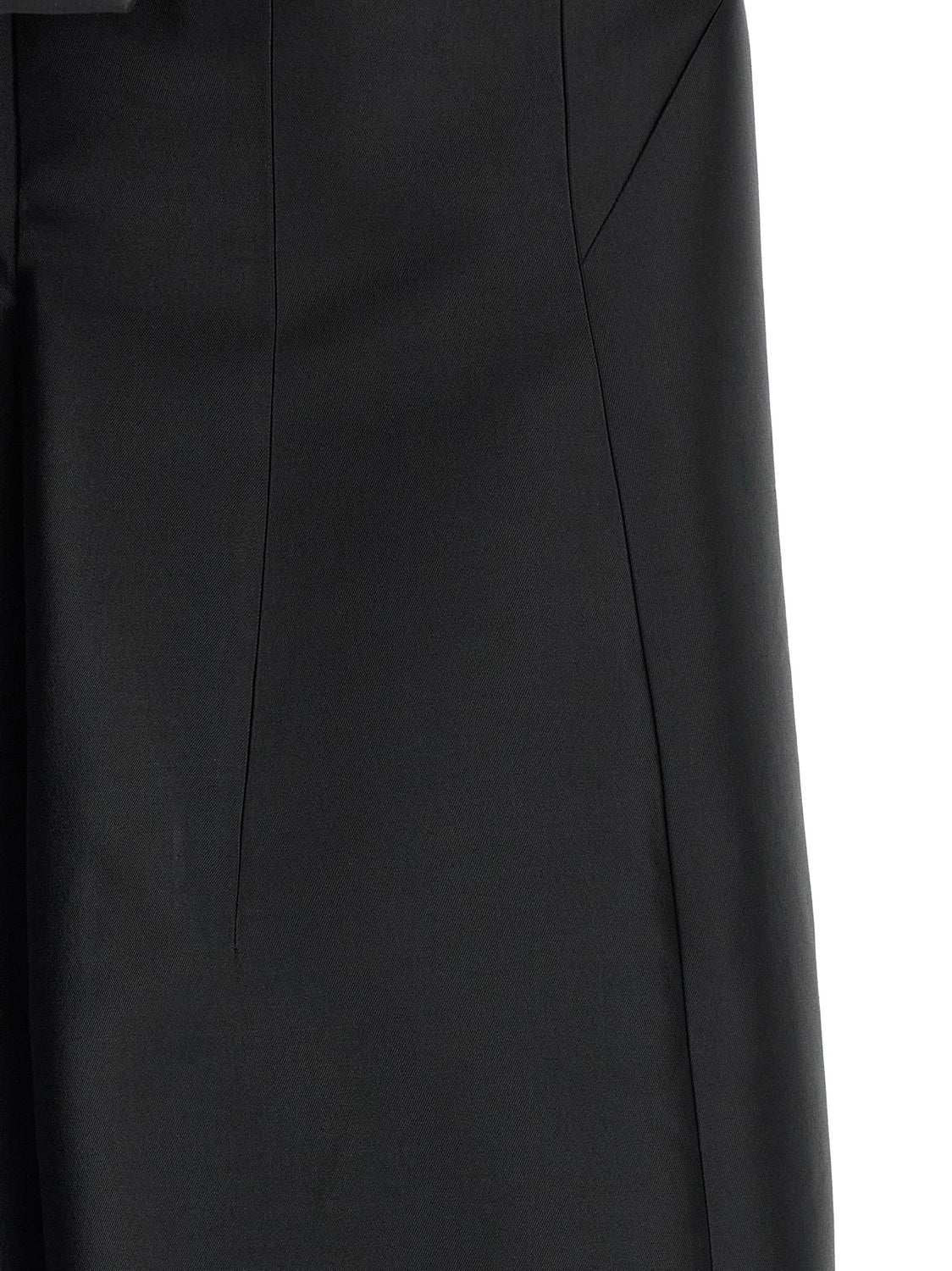 Black Silk Midi Dress