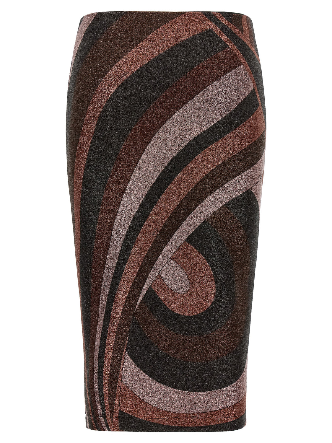 Bordeaux Polyamide Midi Skirt