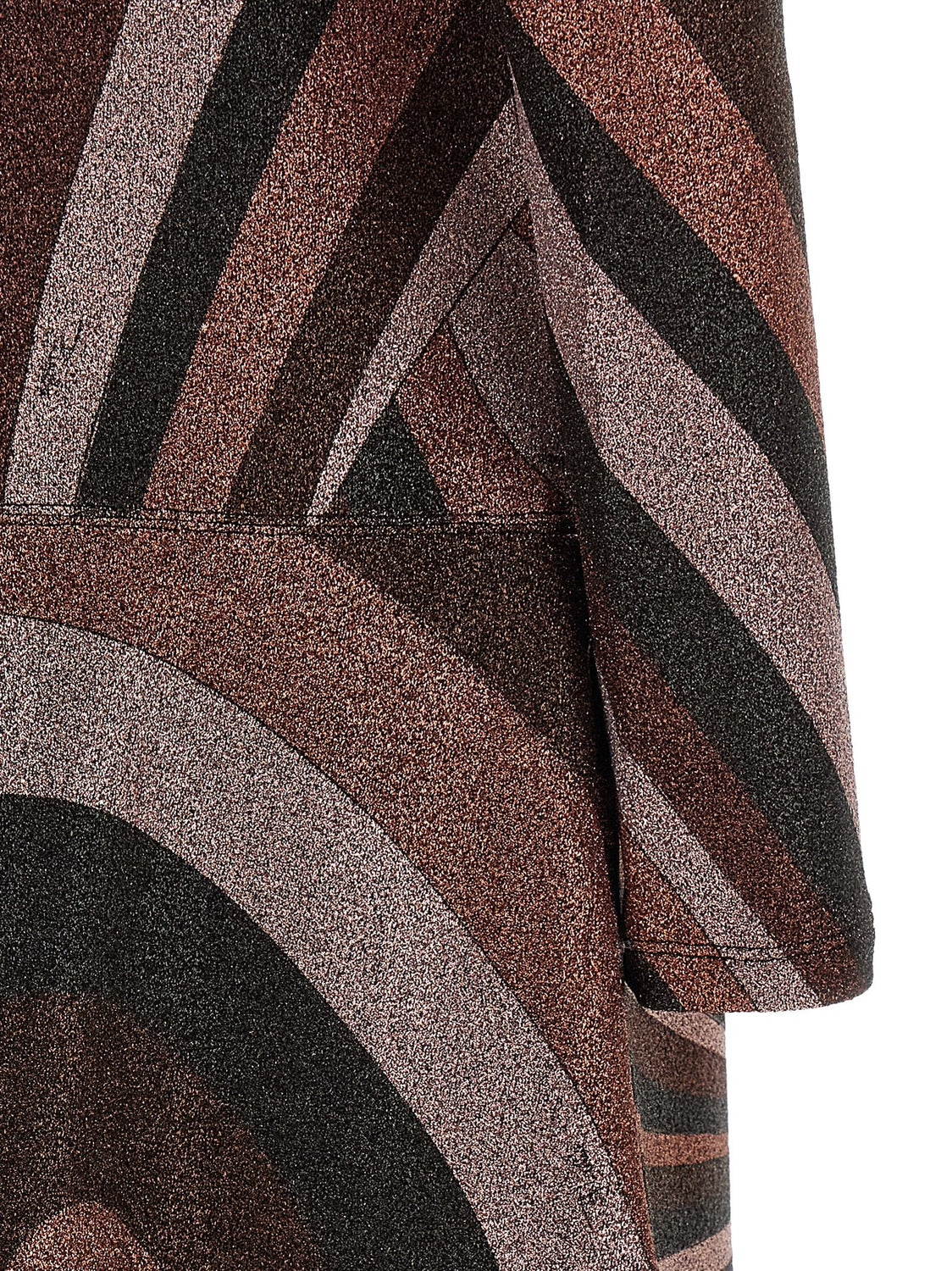 Bordeaux Polyamide Midi Dress