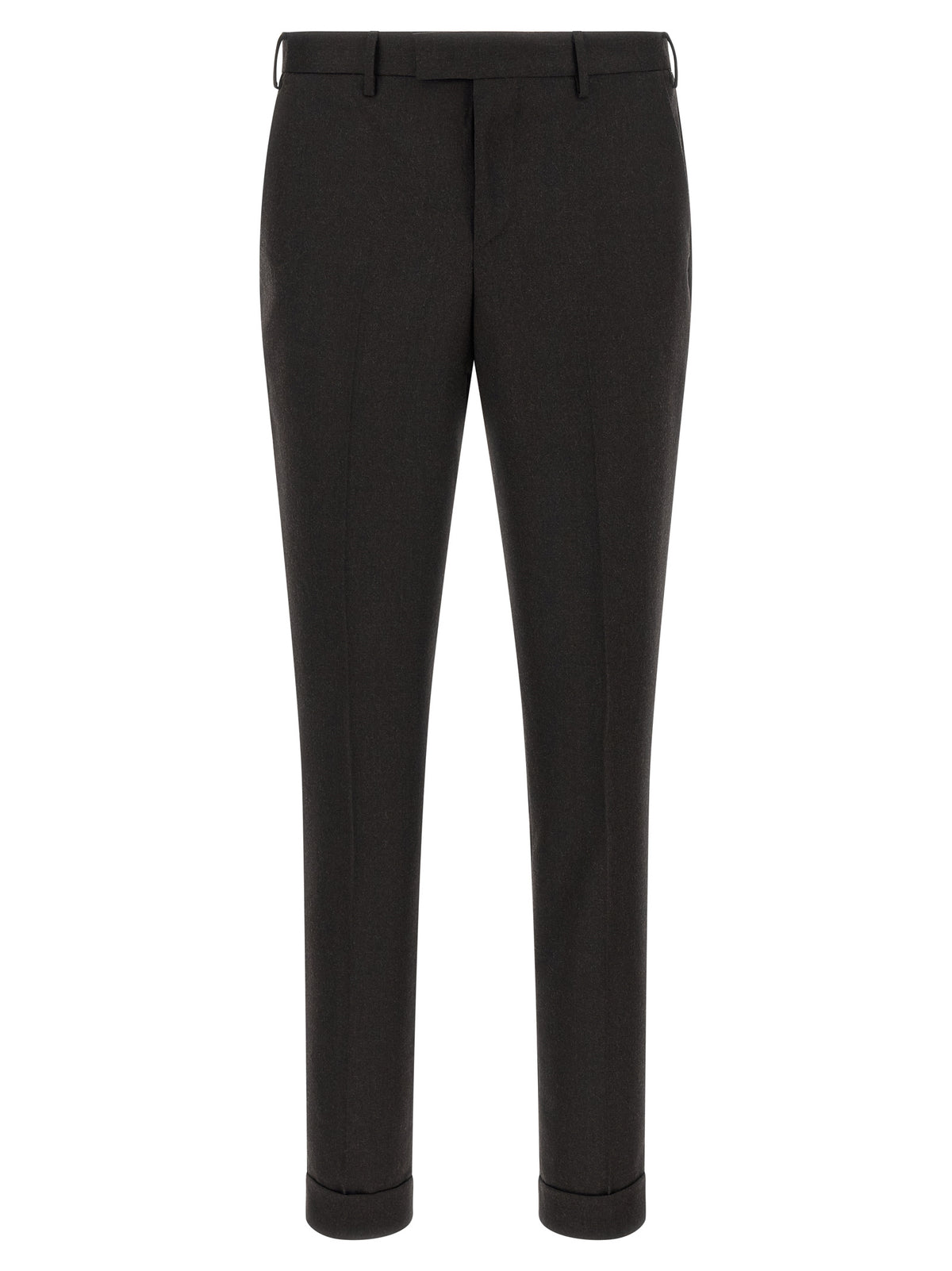 Brown Virgin Wool Dress Pants