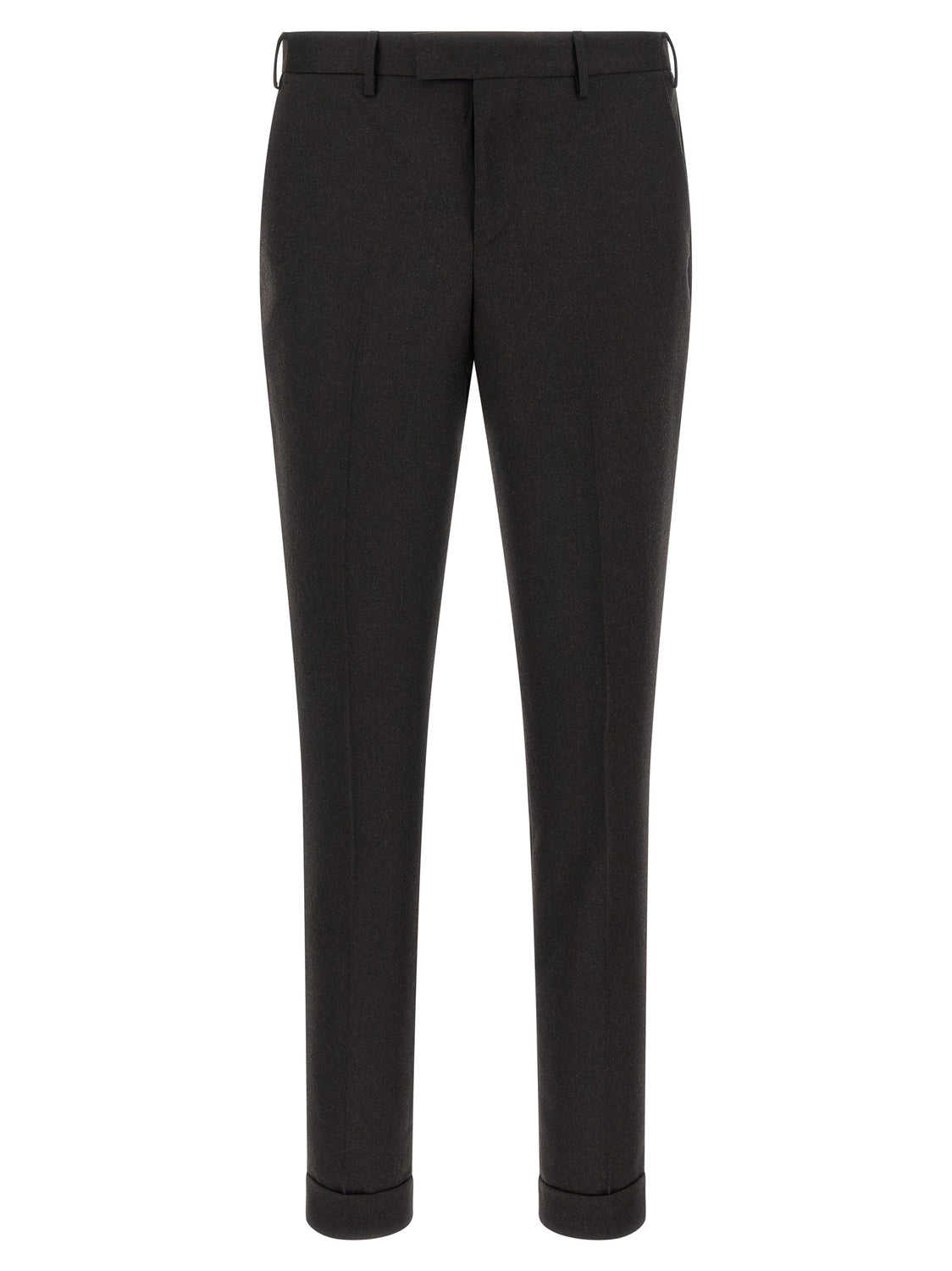 Brown Virgin Wool Dress Pants