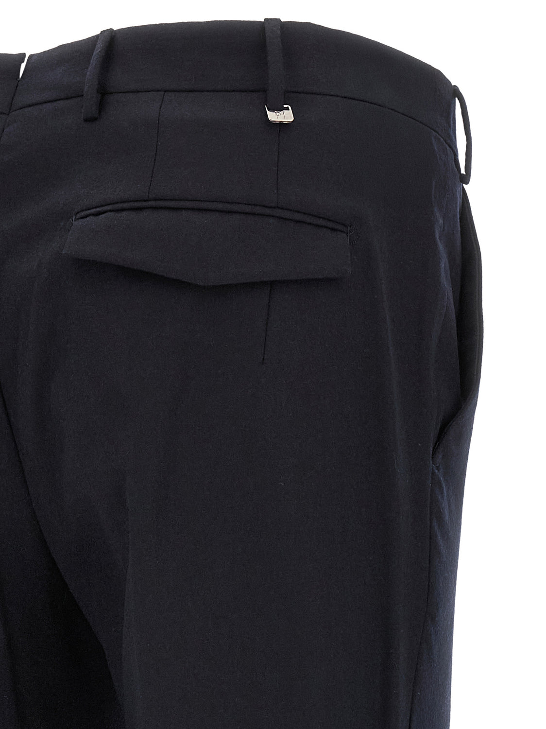 Blue Virgin Wool Dress Pants
