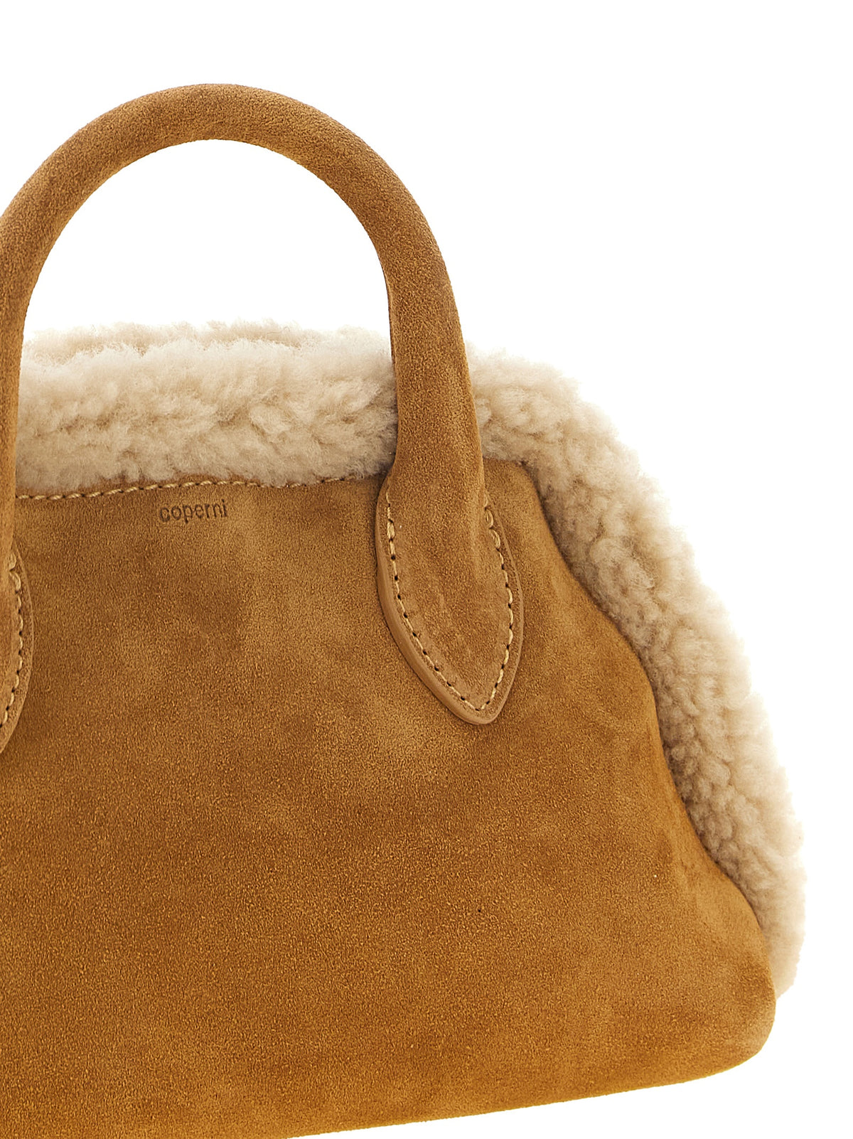 Beige Cowhide Crossbody Bag