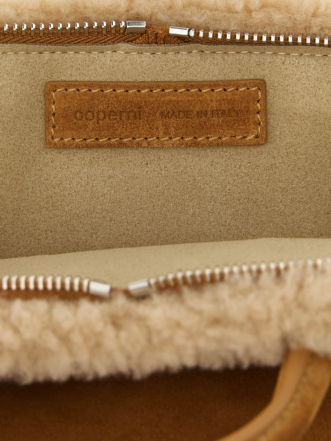 Beige Cowhide Crossbody Bag