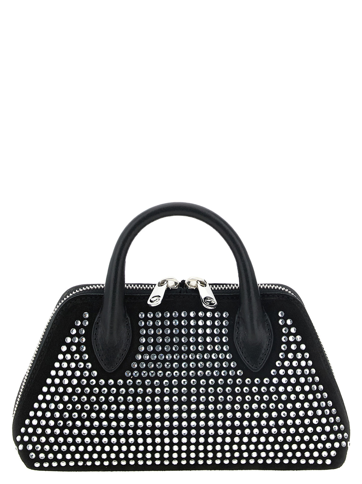 Black Cowhide Crossbody Bag