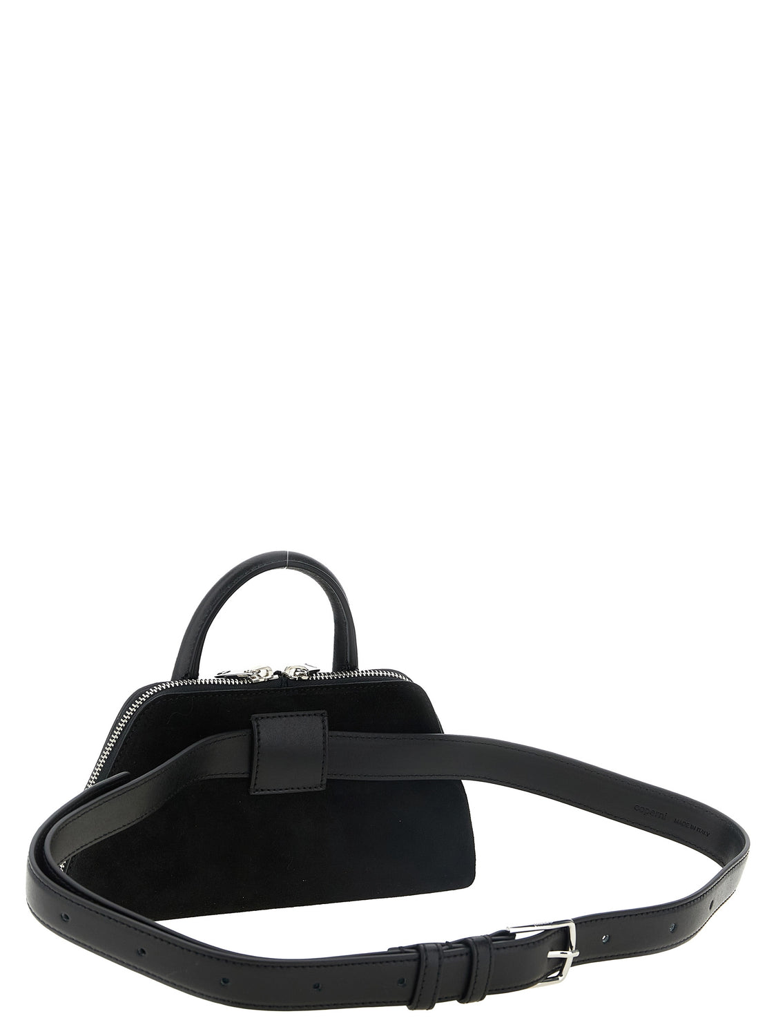 Black Cowhide Crossbody Bag