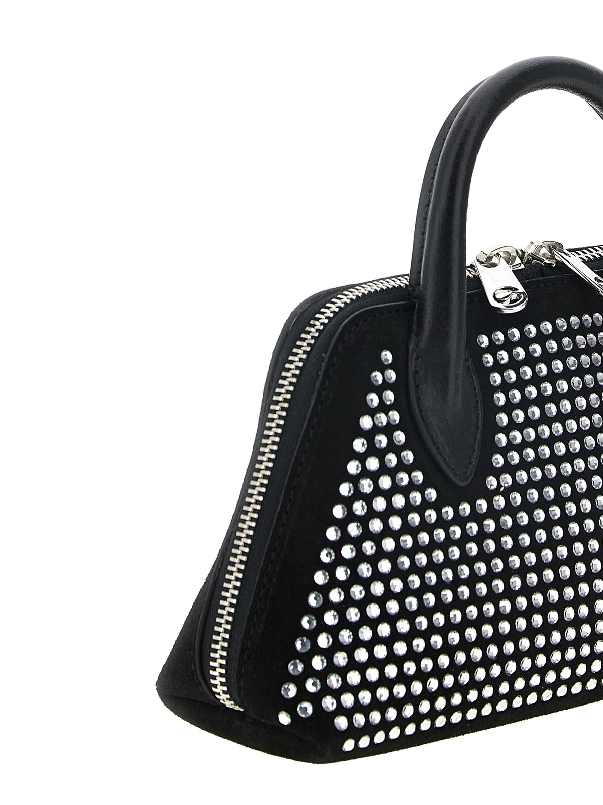 Black Cowhide Crossbody Bag