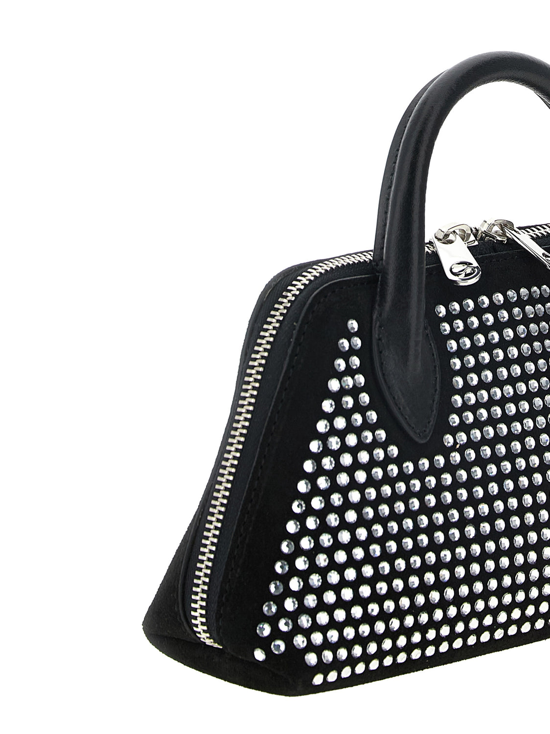Black Cowhide Crossbody Bag