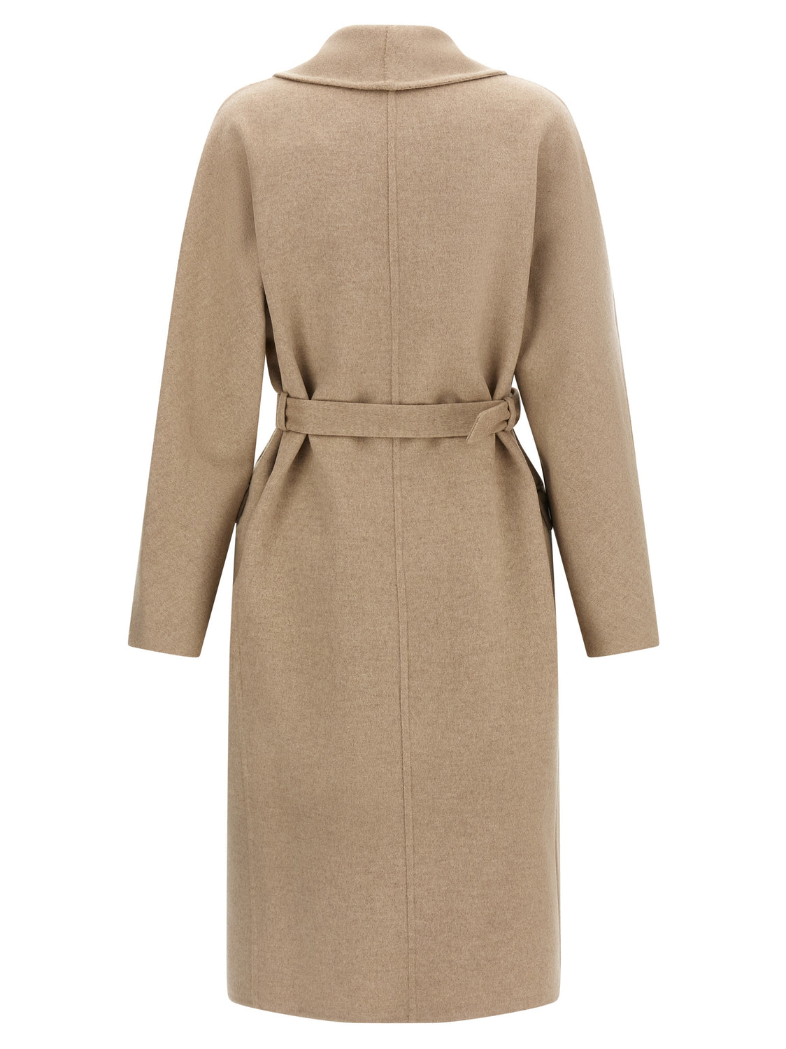 Beige Virgin Wool Coat