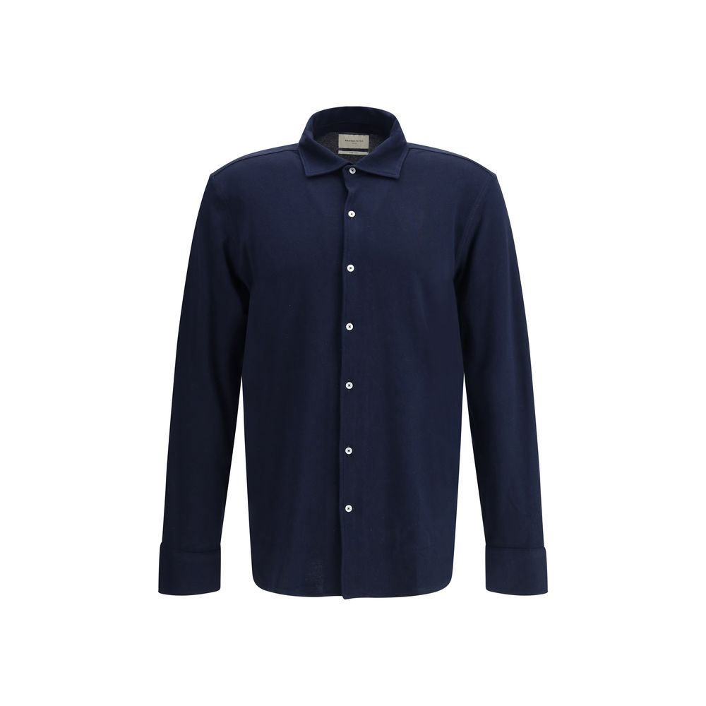 Black Cotton Dress Shirt