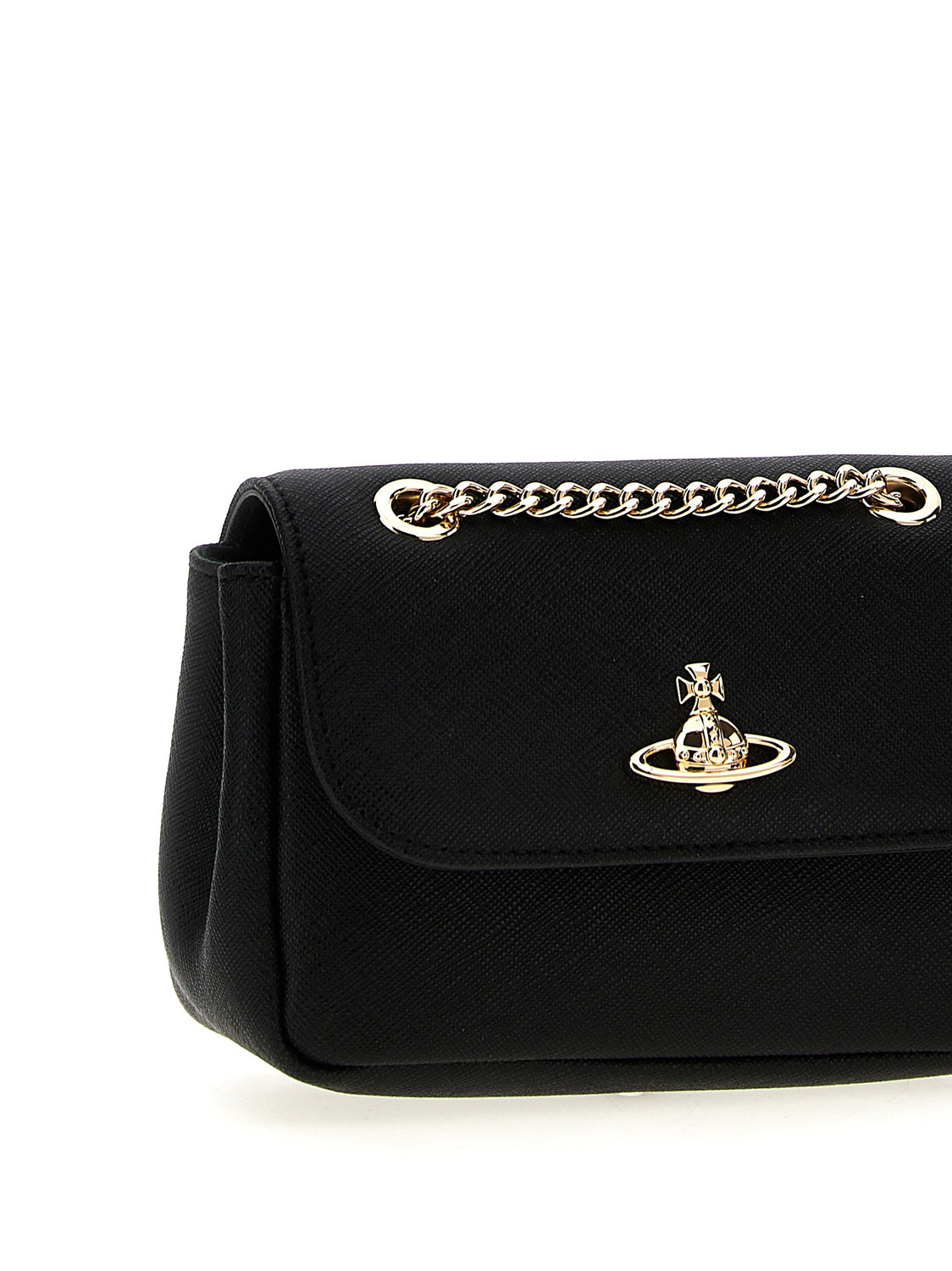 Black Cowhide Shoulder Bag