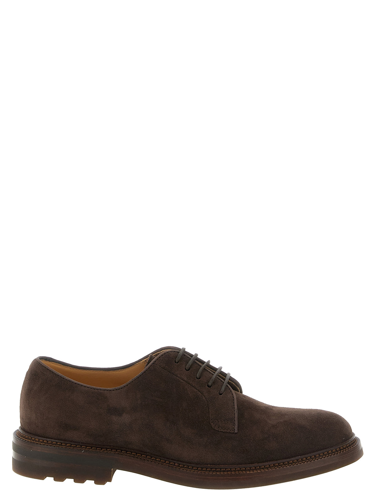 Brown Calfskin Oxfords And Derbies