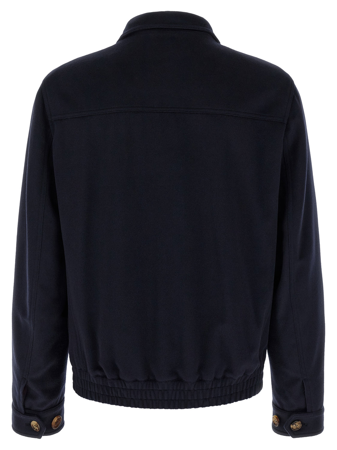Blue Virgin Wool Bomber