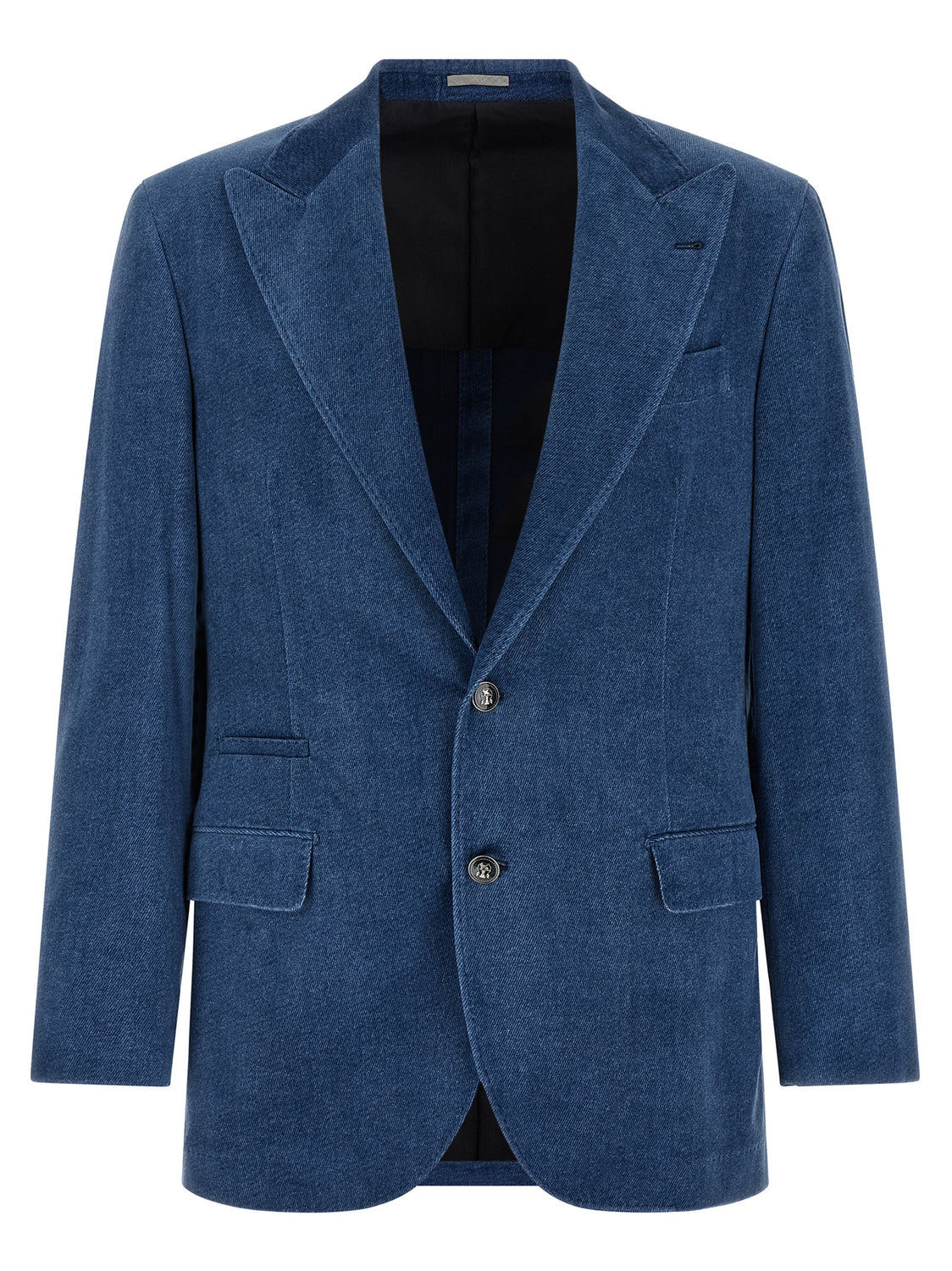 Blue Cotton Blazer