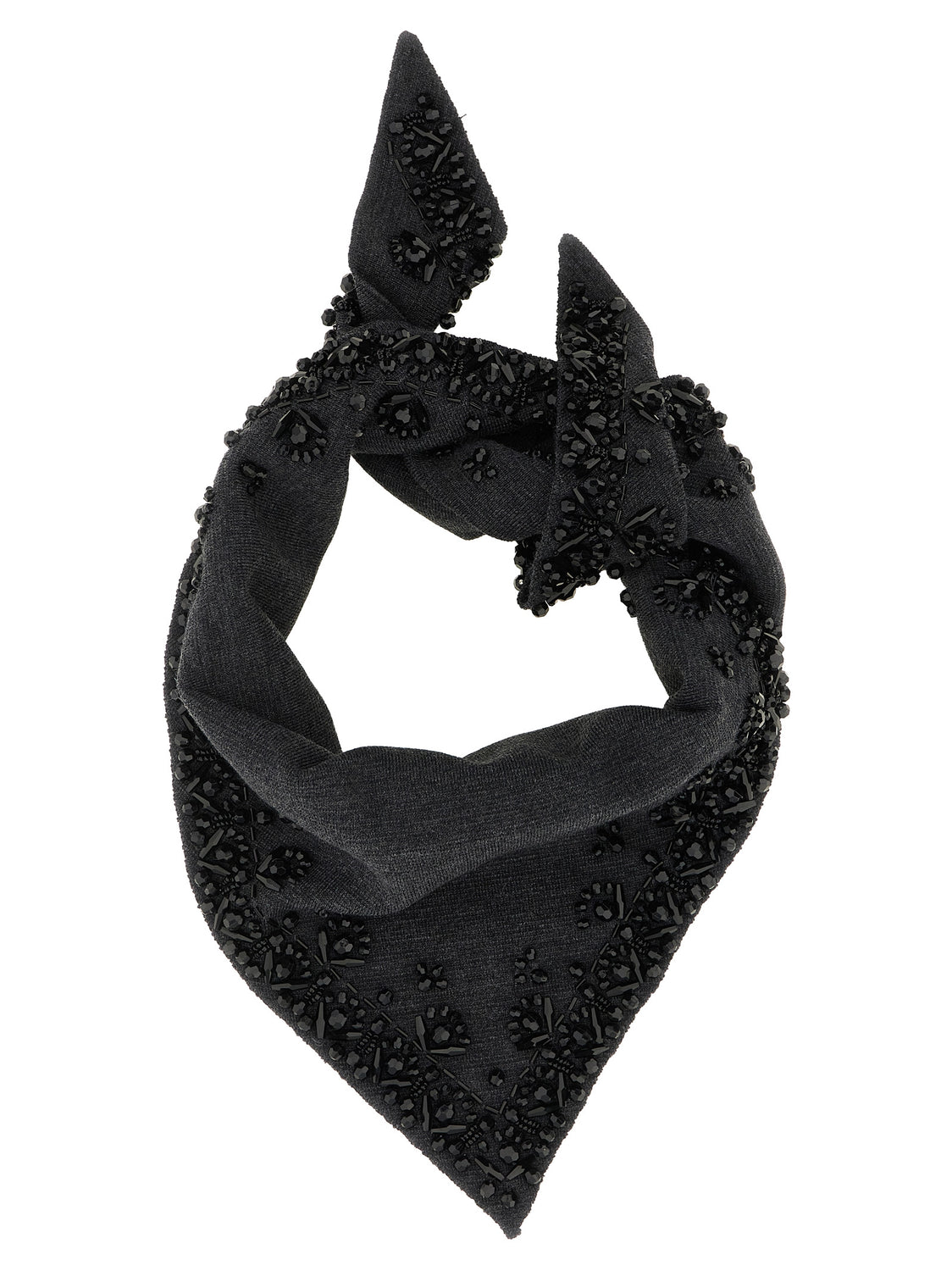 Gray Wool Scarf