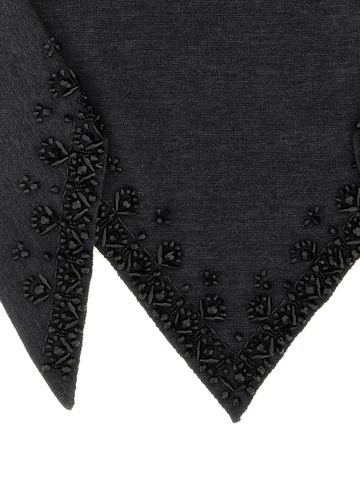 Gray Wool Scarf