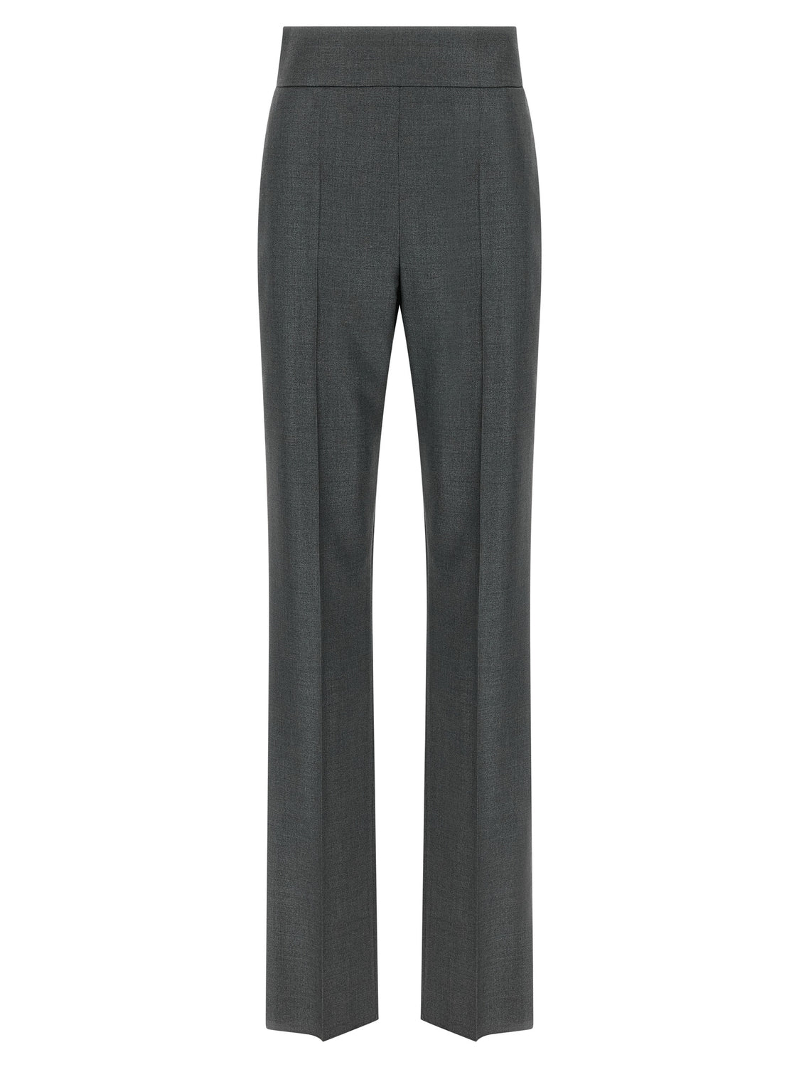 Gray Virgin Wool Dress Pants
