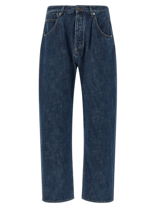 Blue Organic Cotton Relaxed Fit Jeans