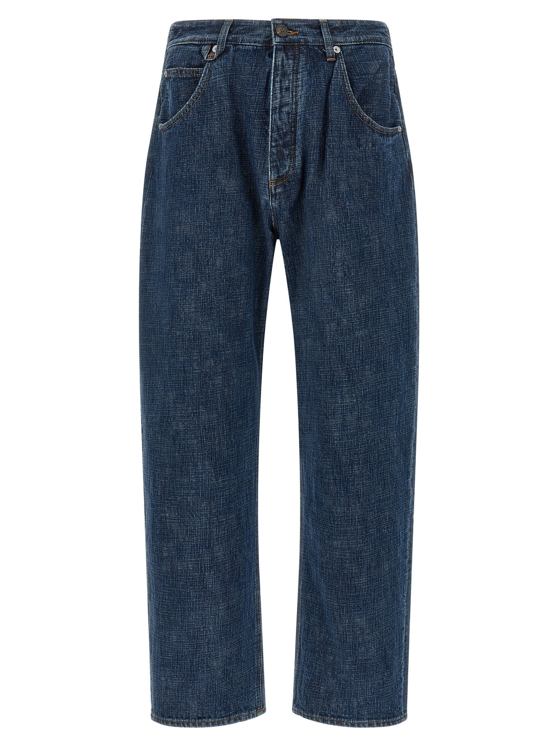 Blue Organic Cotton Relaxed Fit Jeans
