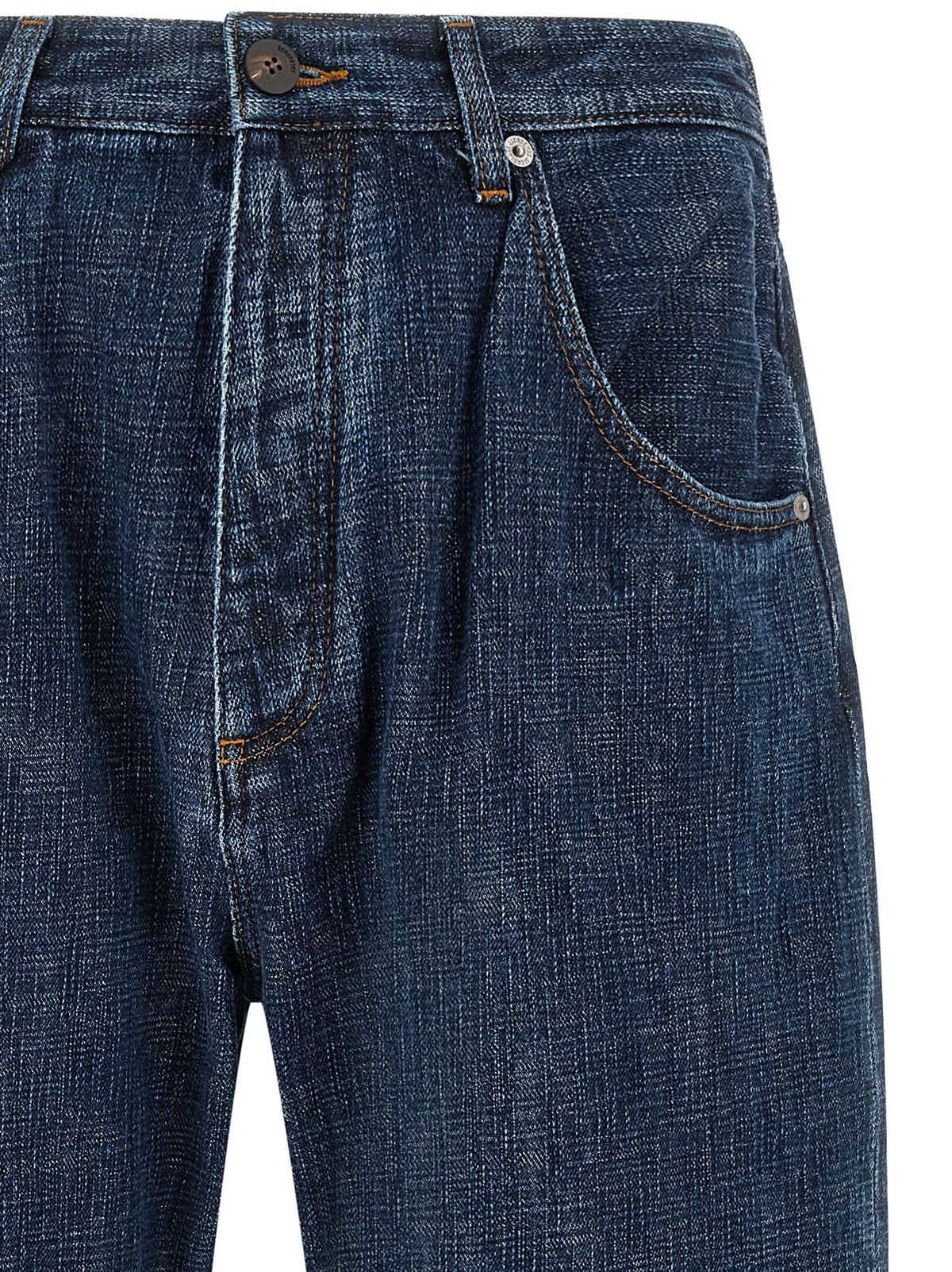 Blue Organic Cotton Relaxed Fit Jeans