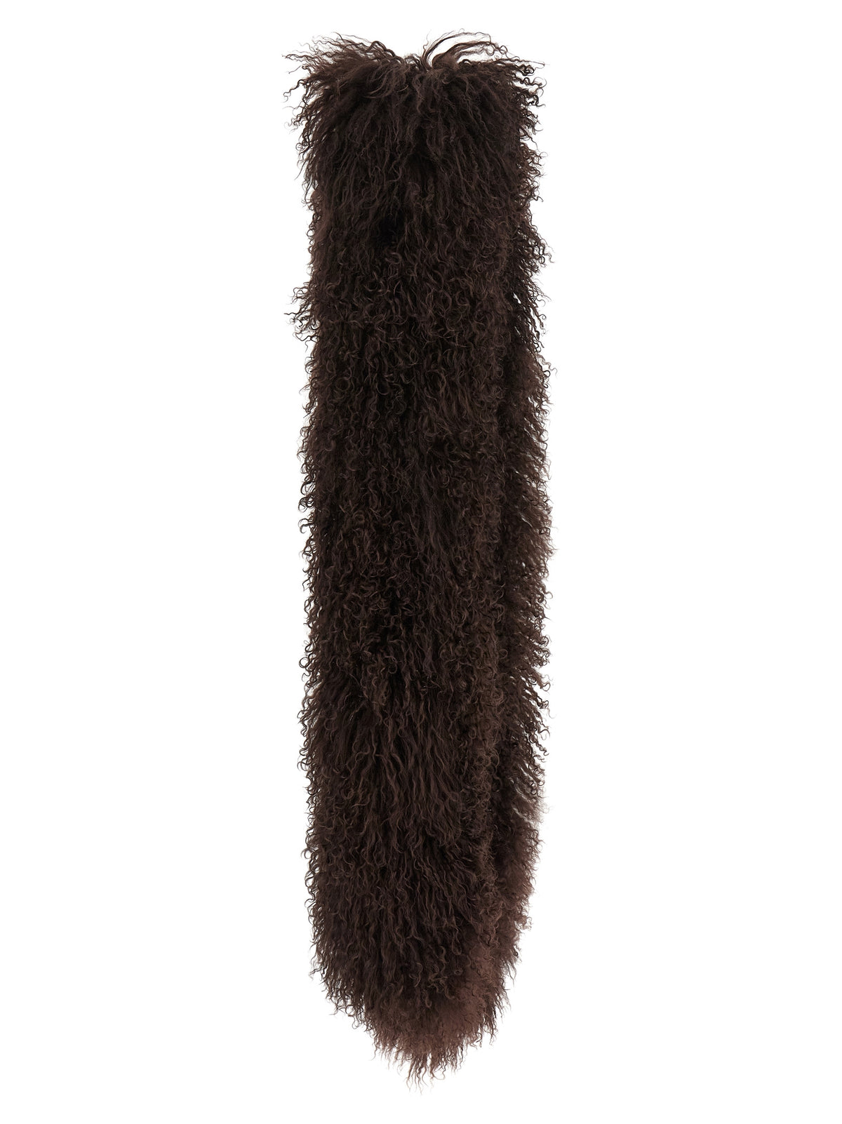 Brown Lamb Fur Scarf